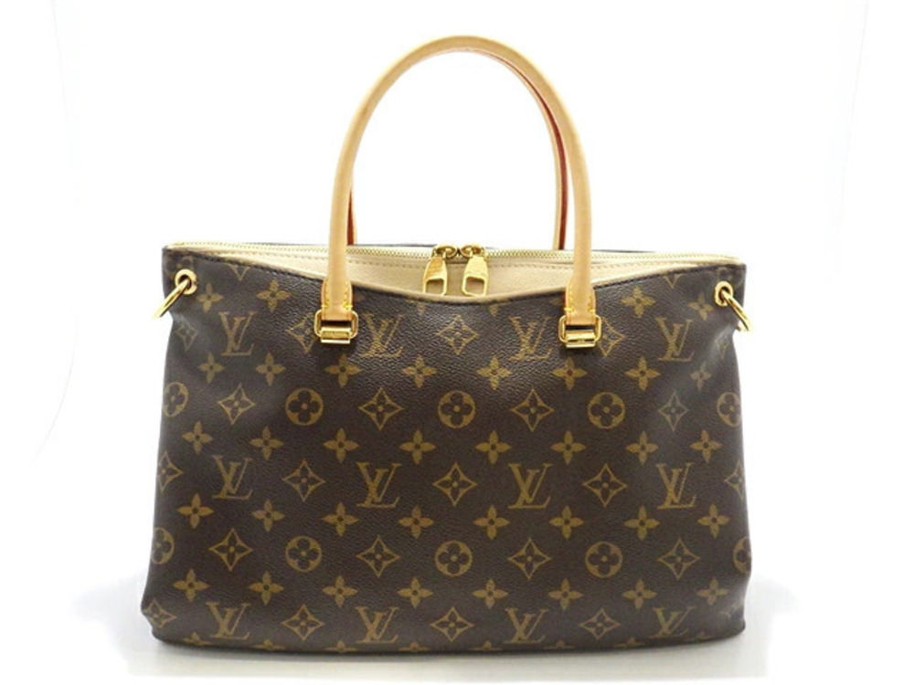 LOUIS VUITTON Pallas Monogram Dune Brown Beige Cream Shoulder Bag
